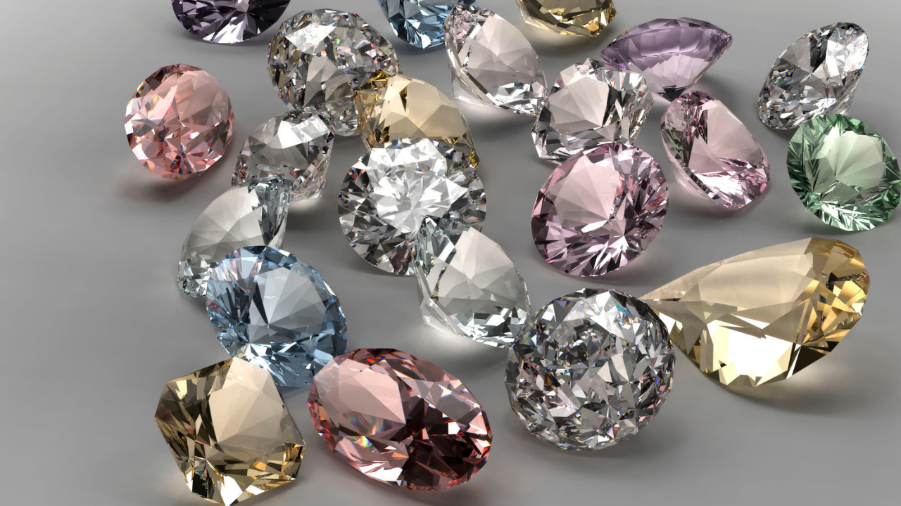 diamantes coloridos